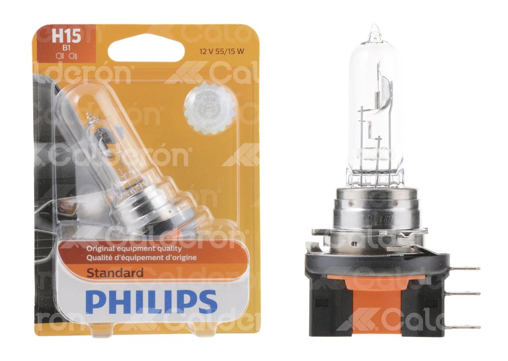 FOCO PHILIPS H15 12V 55/15W PGJ23T-1 BLISTER-PIEZA PHILIPS: 12580B1 PHILIPS