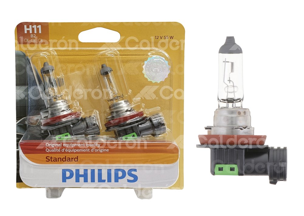 FOCO PHILIPS H11 12V 55W PGJ19-2 BLISTER-2PZS PHILIPS: 12362B2 PHILIPS