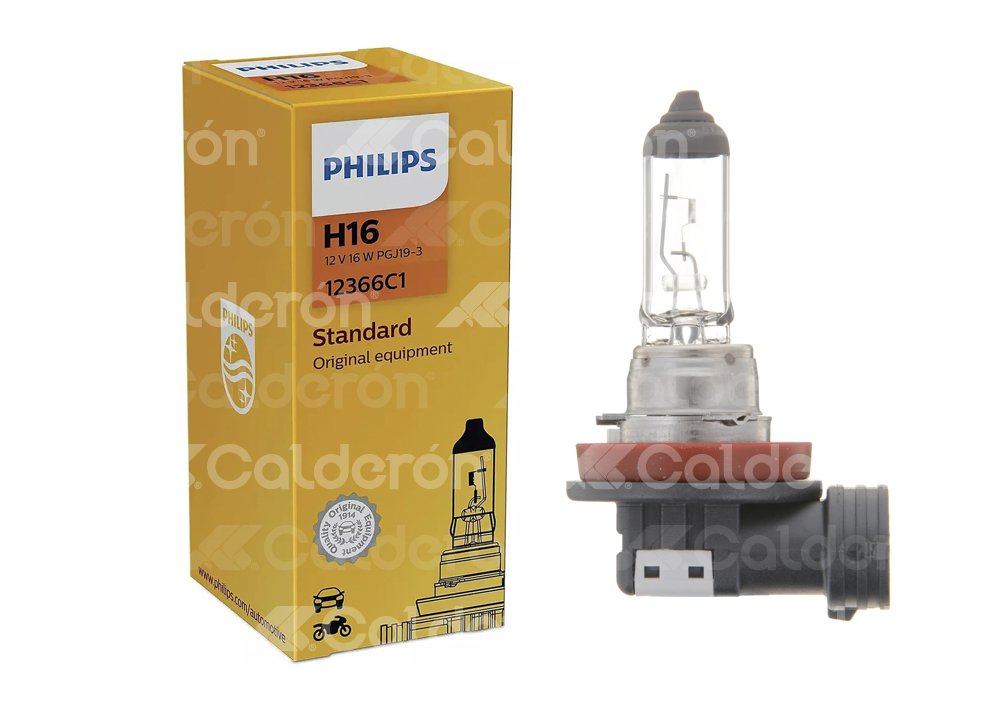 FOCO PHILIPS H16 12V 19W PGJ19-3 CAJA-PZ PHILIPS: 12366C1 PHILIPS