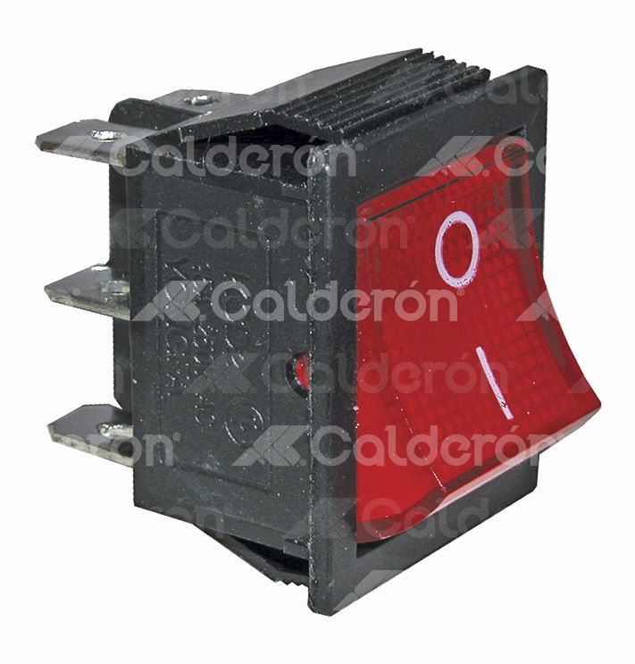 SWITCH TECLA ILUMINADO ROJO 6 PUNTAS MG0401207 BH001-6 IMPORTACION