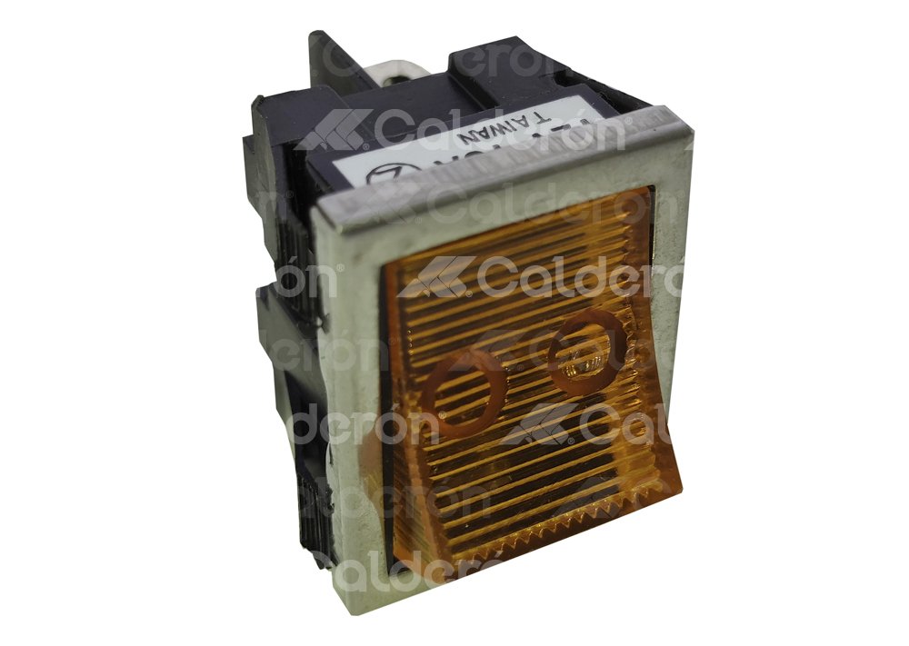 SWITCH TECLA ILUMINADO AMBAR 12V 10A 3T IMPORTACION