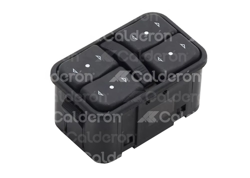 INTERRUPTOR LEVANTA VIDRIOS (COMPLETO) CHEVROLET CORSA 2003-2006 12 TERMINALES, 93350567 IMPORTACION