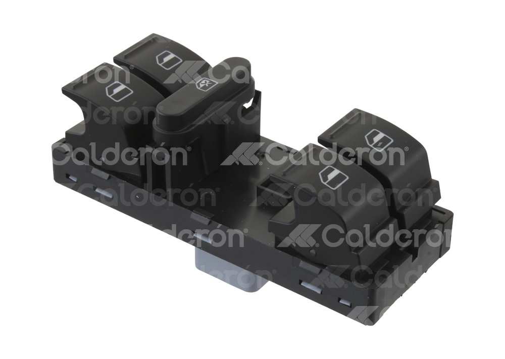 INTERRUPTOR LEVANTA VIDRIOS (COMPLETO) VOLKSWAGEN CC 2012-2015, GOLF 2010-2014, GTI 2014, JETTA 2011-2018, PASSAT 2012-2015, TIGUAN 2011-2015, VENTO 2015-2019, 10 TERMINALES, 1K4959857B, STANDARD: DWS-641 IMPORTACION