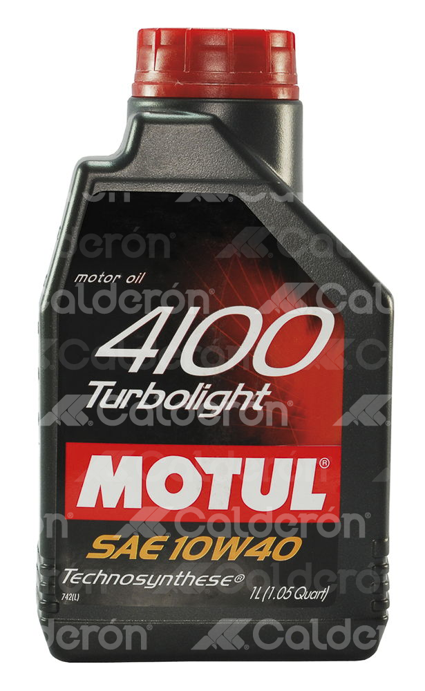 ACEITE MOTUL SINTETICO 4100 TURBOLIGHT 10W40 1L 15,000KM M0082