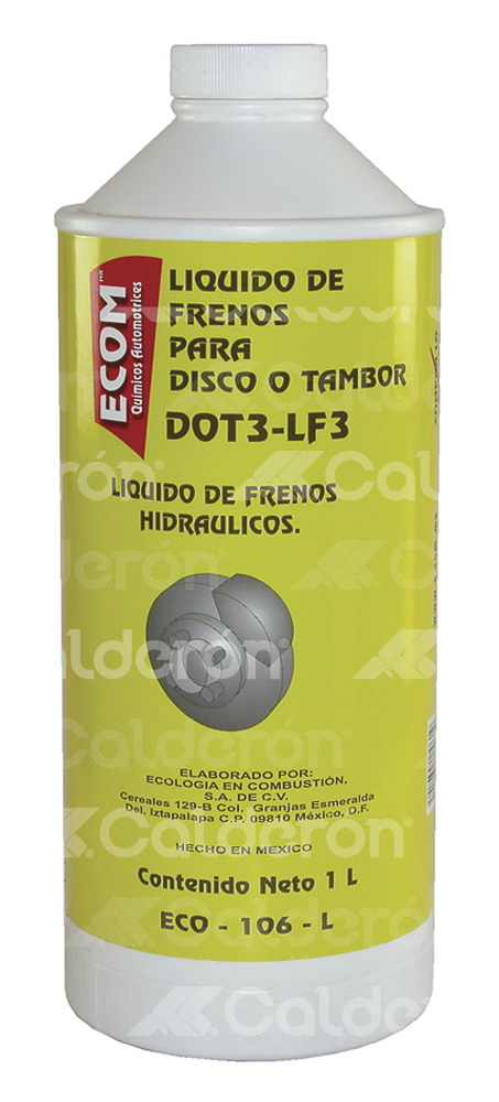 LIQUIDO DE FRENOS ECOM DISCO/TAMBOR DOT3-LF3 1LT ECO106L M0033