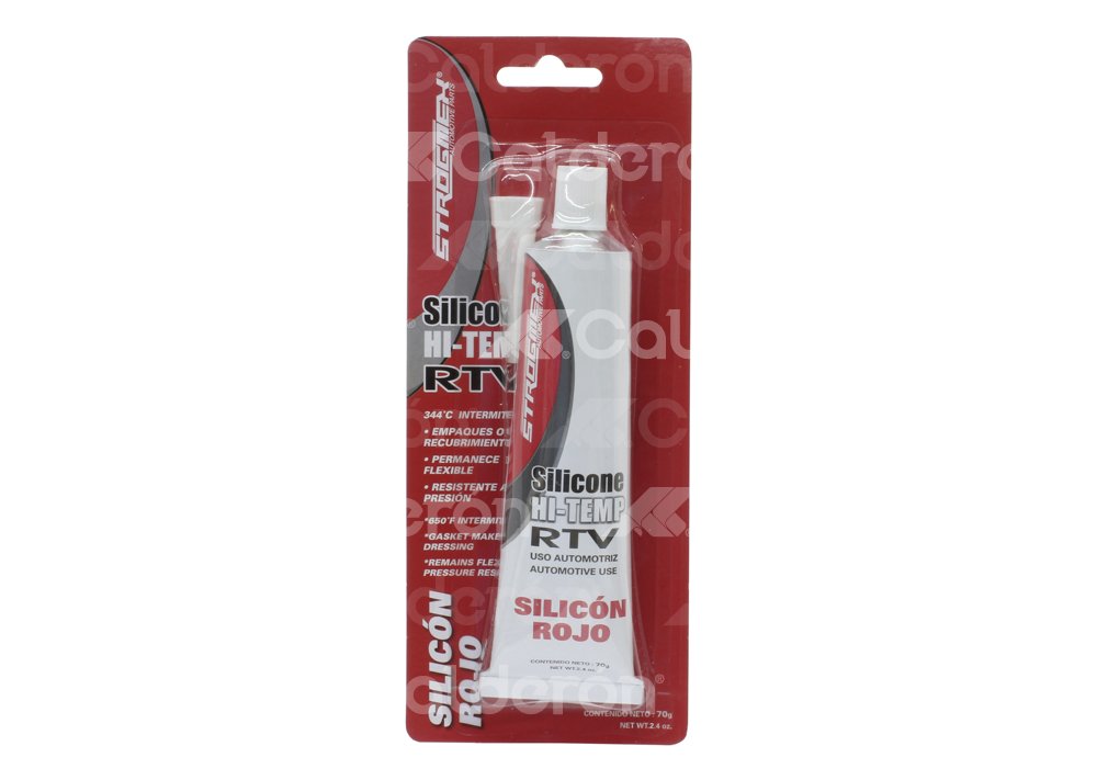 SILICON ROJO ALTA TEMPERATURA RTV 70GR. ECOM: ECO-118-R, QUIMICA TF: 7-B, LOCTITE: 285956, TK01-70 IMPORTACION