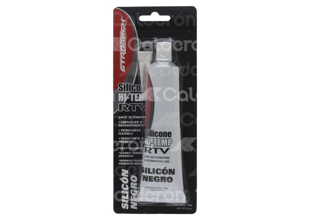 SILICON NEGRO ALTA TEMPERATURA RTV 70GR. TK01-70 IMPORTACION