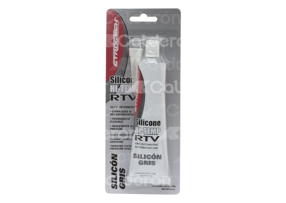 SILICON GRIS ALTA TEMPERATURA RTV 70 GRAMOS, ECOM: ECO-188-G, QUIMICAT-F: 7-E, LOCTITE: 491982, QUIMICA T-F: 700-EE, PERMATEX: 89145, TK01-70 IMPORTACION
