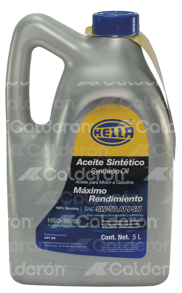 ACEITE HELLA SYNTHETIC OIL HSO-5W50 5LT HELLA