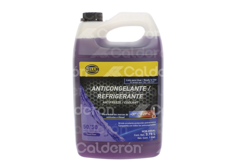 ANTICONGELANTE HELLA PURPURA DILUIDO 50% 3.785L HCB-05GAL HELLA