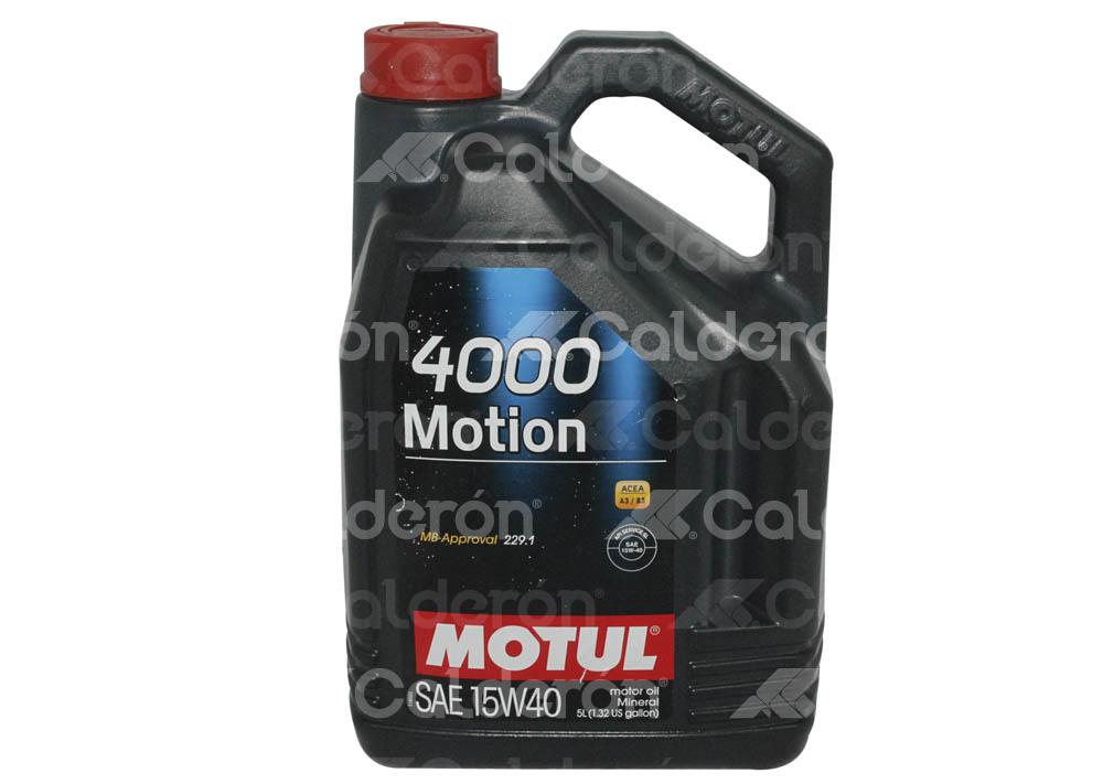 ACEITE MOTUL MINERAL 4000 MOTION 15W40 5L 10,000KM M0082