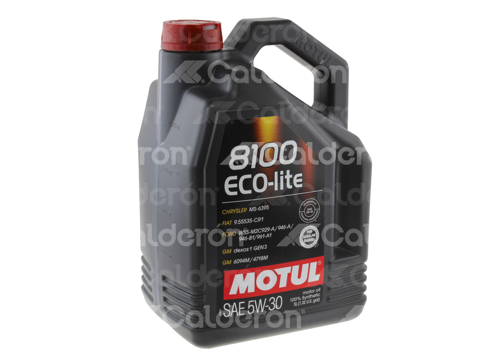 ACEITE MOTUL SINTETICO 8100 ECO-LITE 5W30 5LT 108214 M0082