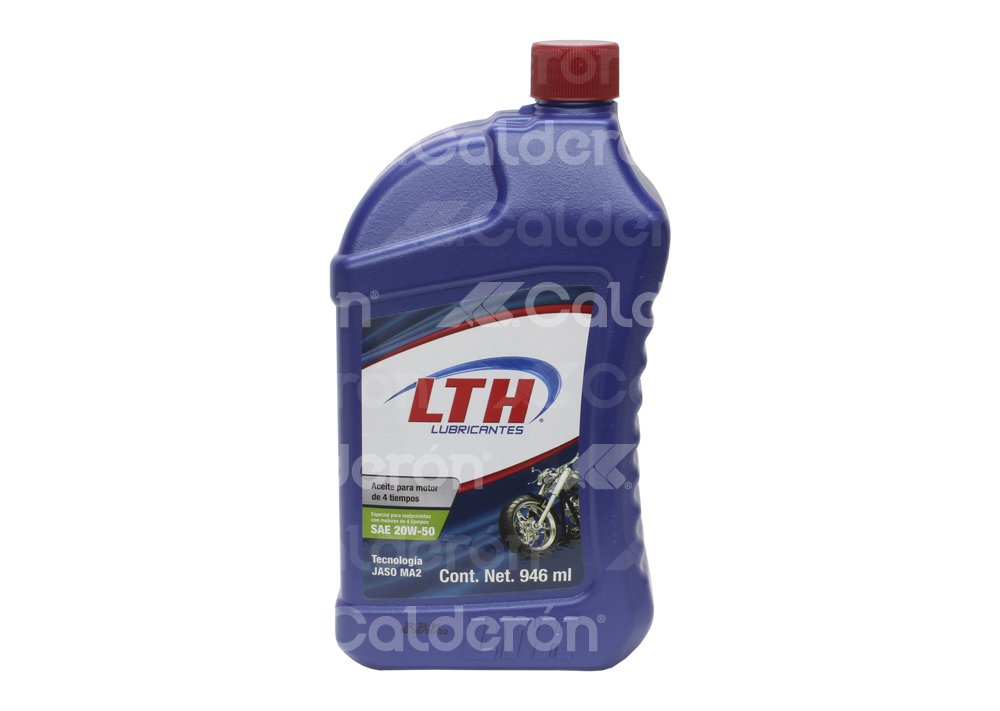 ACEITE LTH MOTO 4TIEMPOS SAE 20W50 946ML M052RAL908 LTH