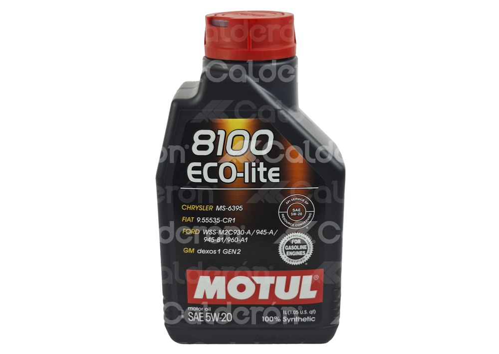 ACEITE MOTUL SINTETICO 8100 ECO-LITE 5W20 1LT 109102 M0082