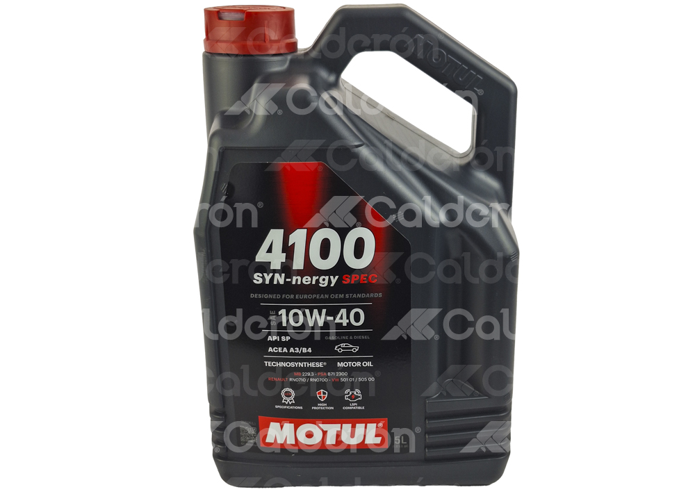 ACEITE MOTUL TECHNOSYNTHESE 4100 SYN-NERGY SPEC 10W40 5LT (SUSTITUYE AL 020-010-Q4) 112892 M0082