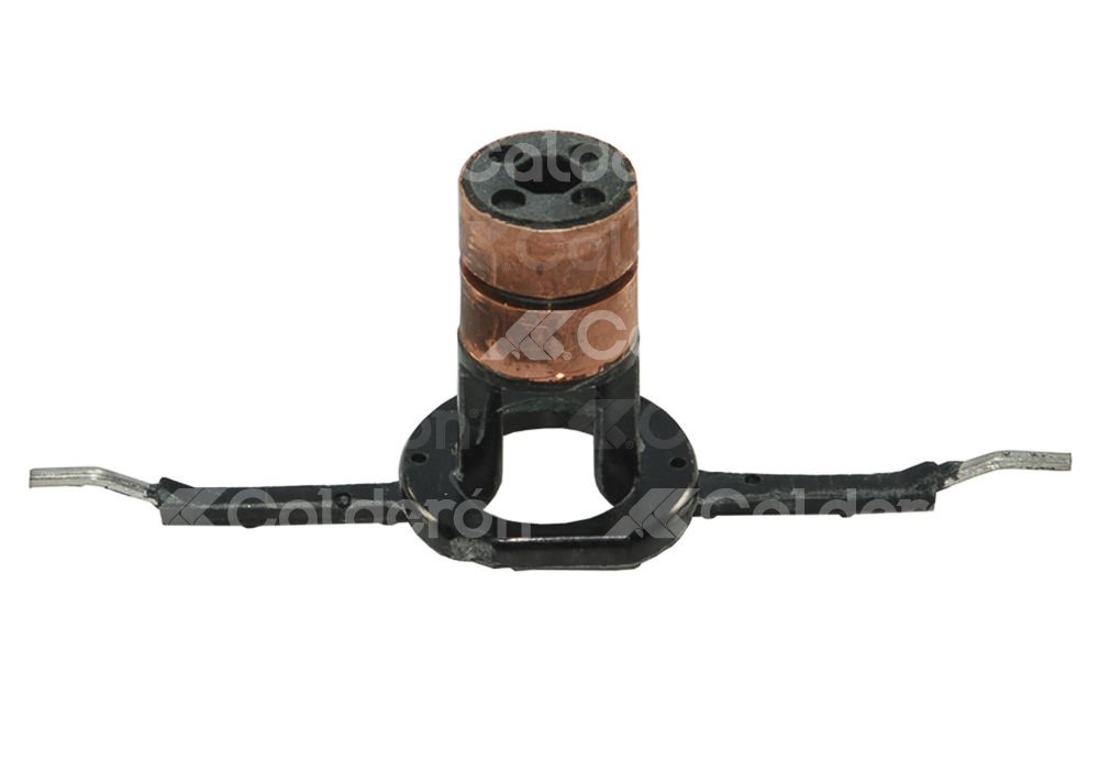 COLECTOR DE ALTERNADOR FORD 4G SERIES IR/EF CON TERMINALES FLEXIBLES. SISTEMA: FORD. MEDIDAS: 6.0mm ID x 16.0mm OD x 34mm LL No. WAI: 28-2857; No. ARO-46AUM, 15-00158-0 KIRKWOOD