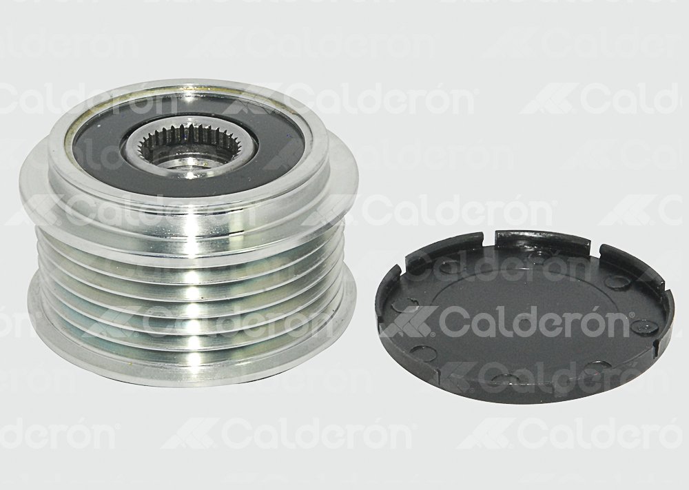 POLEA DE ALTERNADOR CLUTCH FORD, MAZDA MITSUBISHI 6 RANURAS 24-2279 IMPORTACION