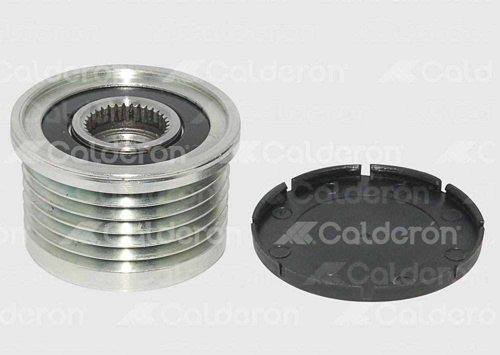 POLEA DE ALTERNADOR CLUTCH RENAULT CLIO, KANGOO, TRAFIC 6 RANURAS 593514 IMPORTACION