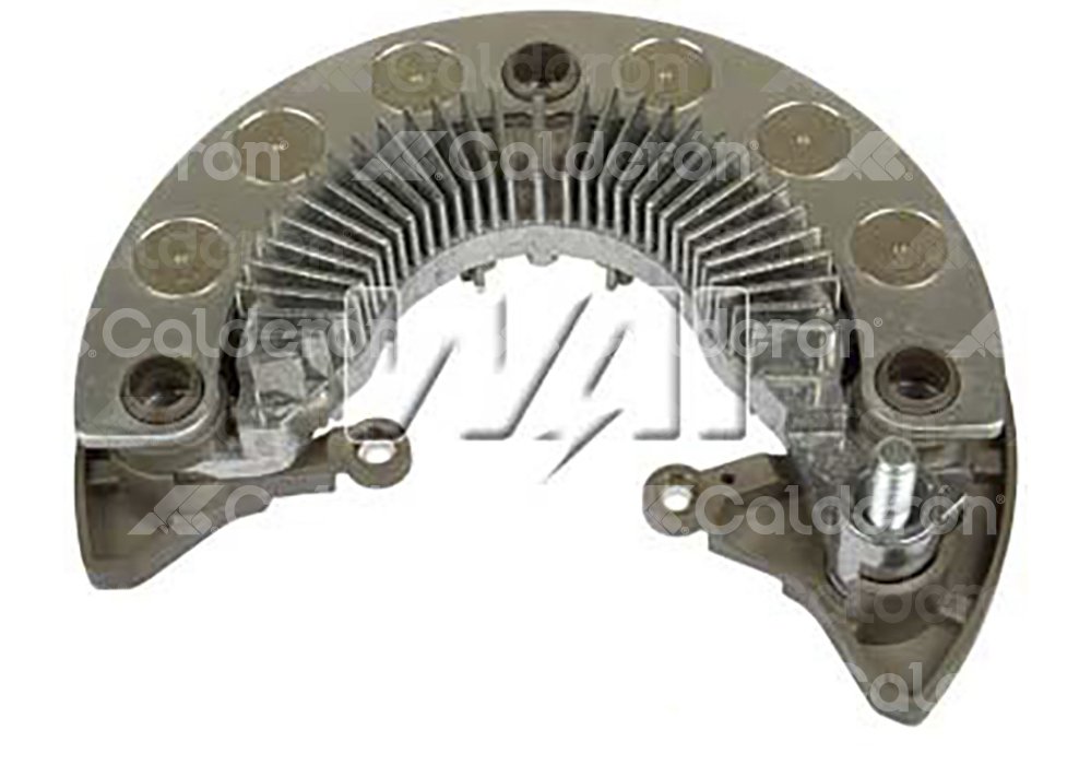 PORTA DIODO FORD EDGE, ESCAPE, FUSION, TAURUS; LINCOLN MKS, MKZ, ZEPHYR; MAZDA 3, 6, CX-9, TRIBUTE; MERCURY MARINER, MILAN, SABLE, SISTEMA: MITSUBISHI, VOLTAJE: 12V, DIODOS: 12 (50A) AJUSTE A PRESION, DIAMETRO: 128MM (OD), ALTERNADORES: MITSUBISHI 150A IR/IF (LESTER: 11169, 11172, 11173, 11267, 11269, 11270, 11273), TRANSPO: IMR12800 TRANSPO