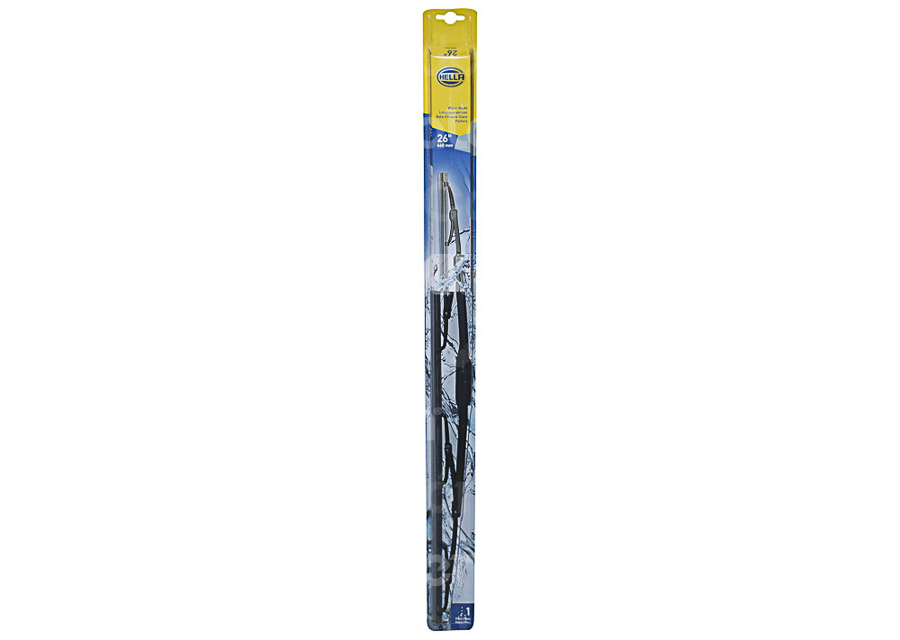 PLUMA LIMPIAPARABRISAS HELLA UNIVERSAL INDIVIDUAL 26"  NUMERO ANTERIOR: 9XW398114026, NUMERO VIGENTE: 858083261 M0052