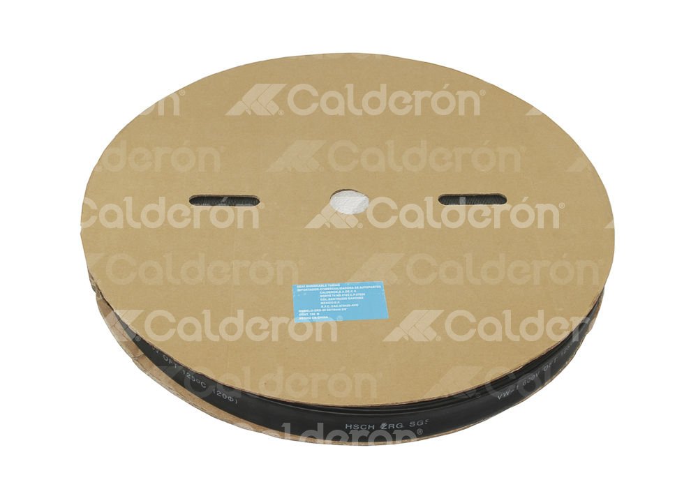 THERMOFIT NEGRO 3/4" (19mm) ROLLO 100MT. DRS-20 IMPORTACION