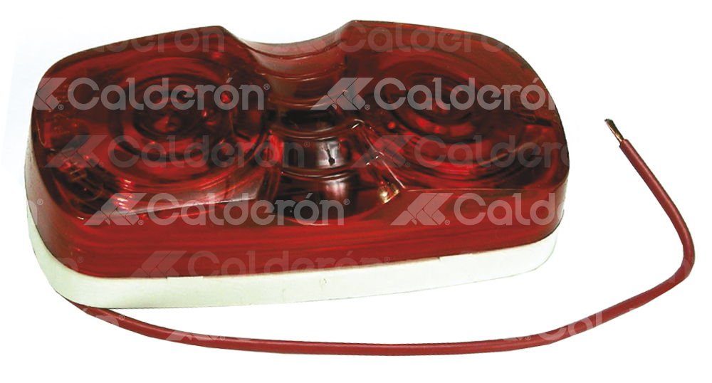 PLAFON DOBLE OPTICA ROJO PETERSON