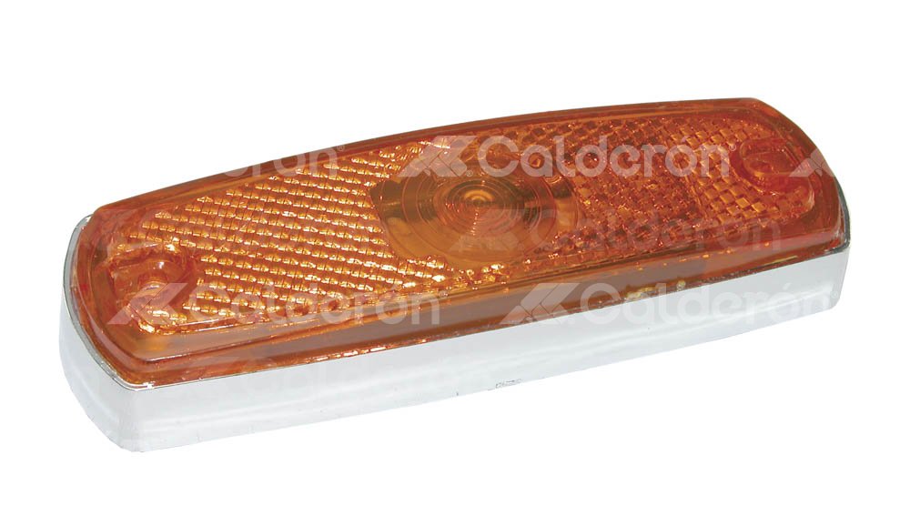 PLAFON LED LATERAL ESQUINA REDONDA FIJO CROMADO AMBAR  1016-3 AF RECORD