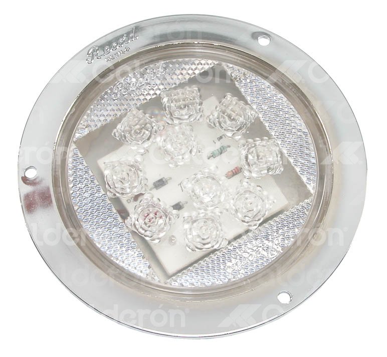 PLAFON LED PLATIVOLO FIJO CROMADO TRANS  1018-3 TF RECORD
