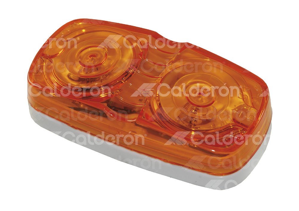 PLAFON DOBLE OPTICA FOCO PELLIZCO AMBAR 2222A TRAKTOLAMP