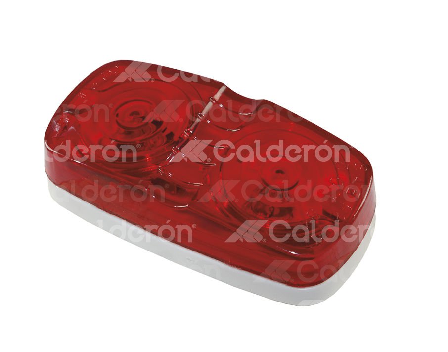 PLAFON DOBLE OPTICA FOCO PELLIZCO ROJO 2222R TRAKTOLAMP