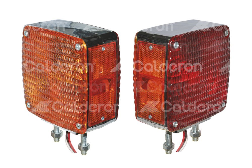 DIRECCIONAL CUADRADO 2 TORNILLOS FOCO CROMADA 2322C TRAKTOLAMP