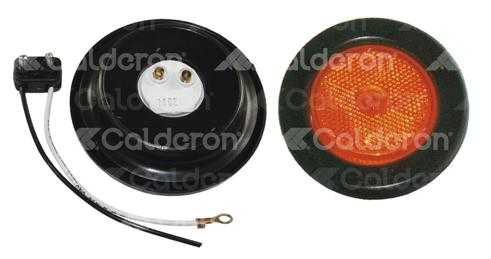 PLAFON SELLADO 2" AMBAR FOCO FIJO 2241A TRAKTOLAMP