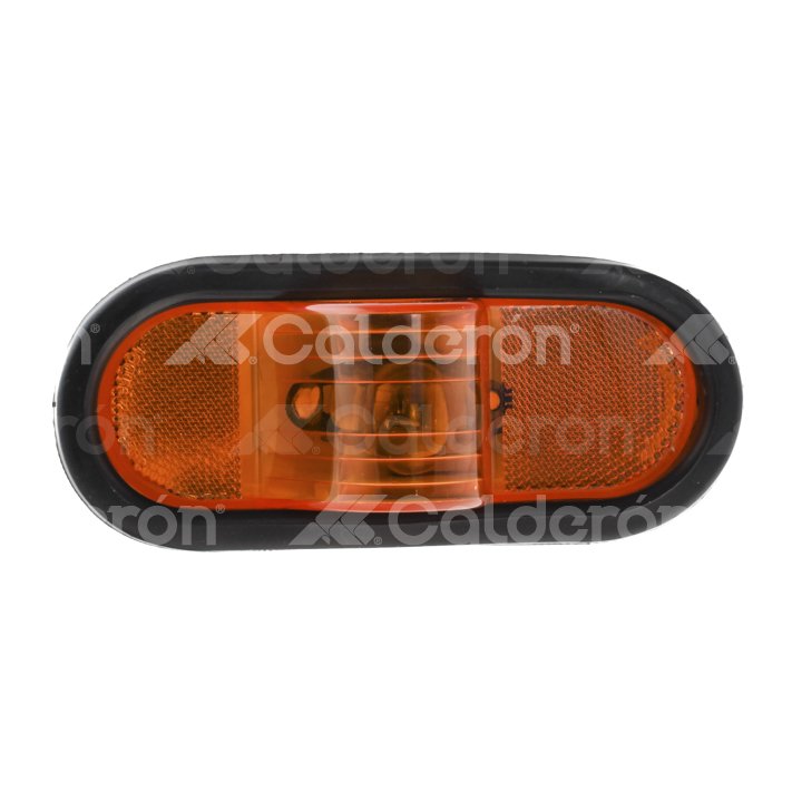 PLAFON LATERAL AMBAR CON REFLEJANTE TIPO TRIANGULO 2250-5 TRAKTOLAMP
