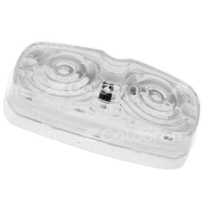 PLAFON DOBLE OPTICA LEDS DESTELLO MICA CRISTAL 8040DC TRAKTOLAMP