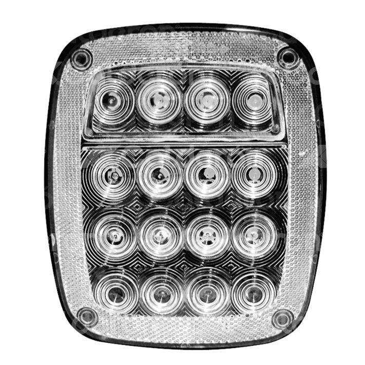 PLAFON STOP Y DIRECCIONAL16 LEDS CON GIRO MICA CRISTAL 9050PG TRAKTOLAMP