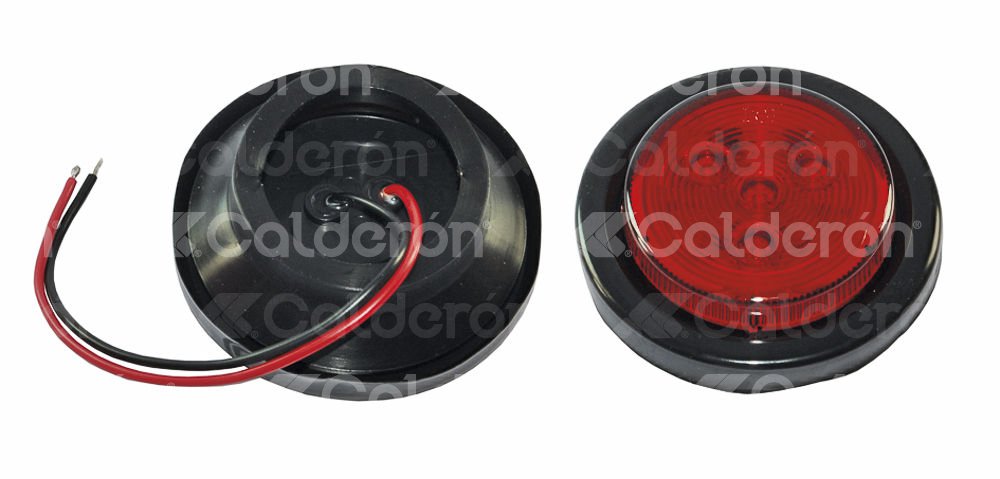PLAFON SELLADO 2 1/2" ROJO 4 LEDS FIJO NS-TLN0904-RN IMPORTACION
