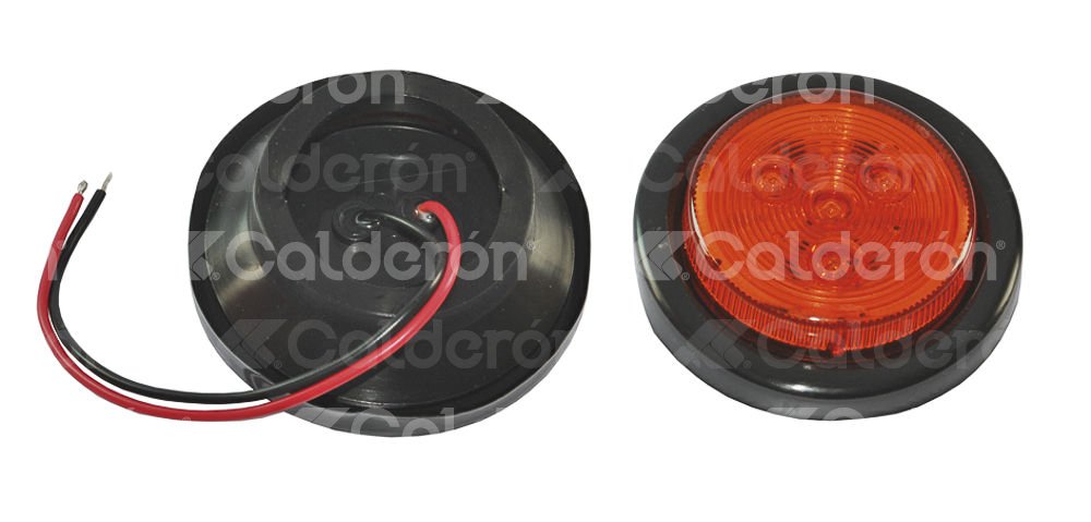 PLAFON SELLADO 2 1/2" AMBAR 4 LEDS FIJO NS-TLN0904-YN IMPORTACION
