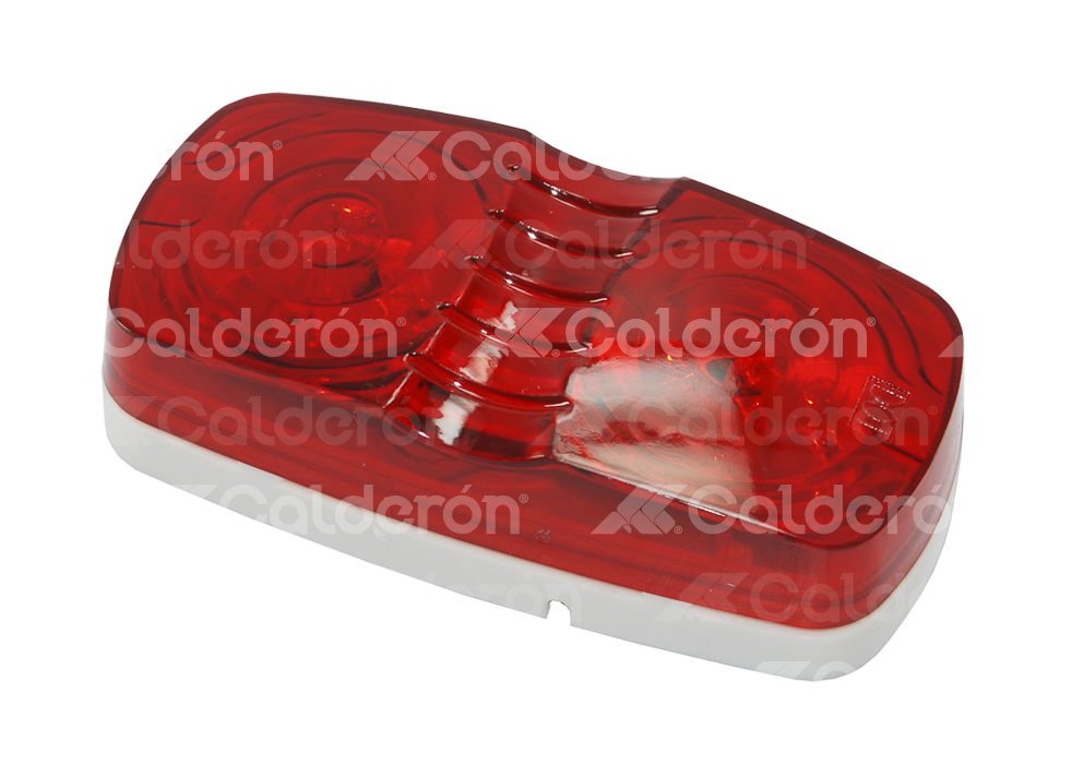 PLAFON DOBLE OPTICA 10 LEDS ROJO IMPORTACION
