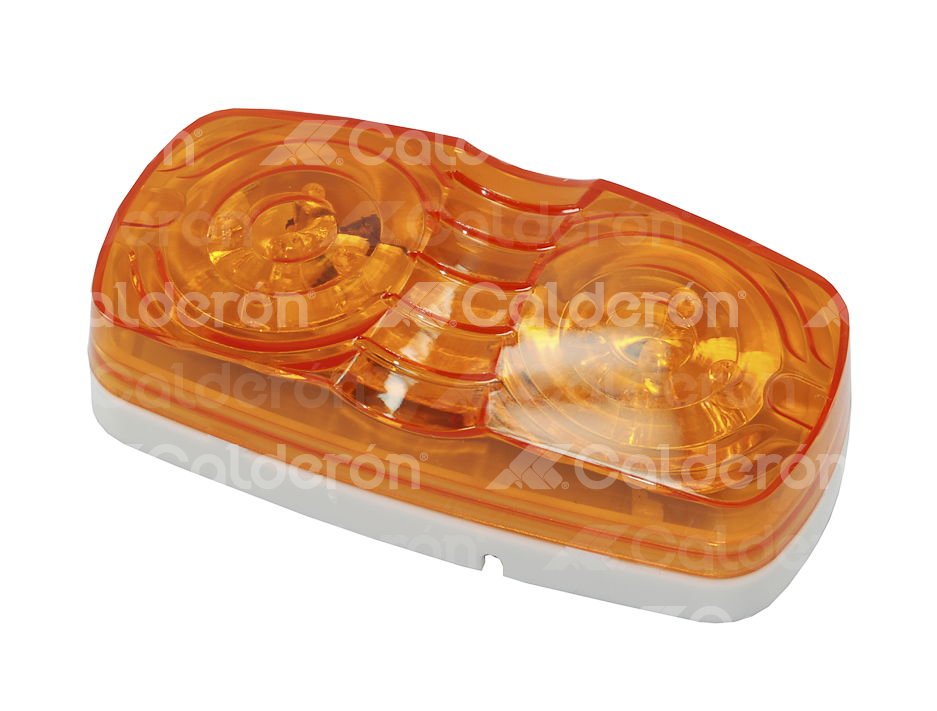 PLAFON DOBLE OPTICA 10 LEDS AMBAR TUNIX