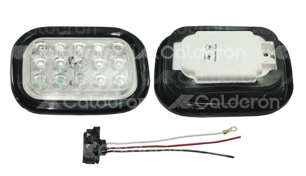 PLAFON RECTANGULAR 15" LED AMBAR MOVIMIENTO CRISTAL 9365MPA TRAKTOLAMP