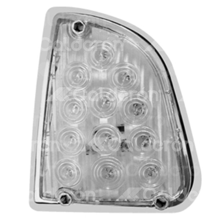 CUARTO Y DIRECCIONAL AMBAR KW T-600 12 LED IZQUIERDA CRISTAL 9357L TRAKTOLAMP