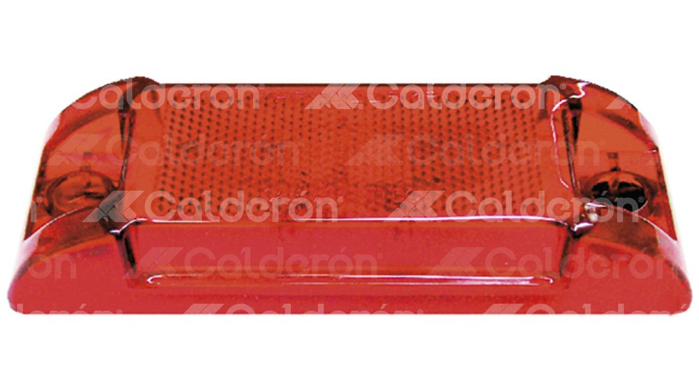 PLAFON RECTANGULAR LATERAL 5 LED ROJO 8025R TRAKTOLAMP