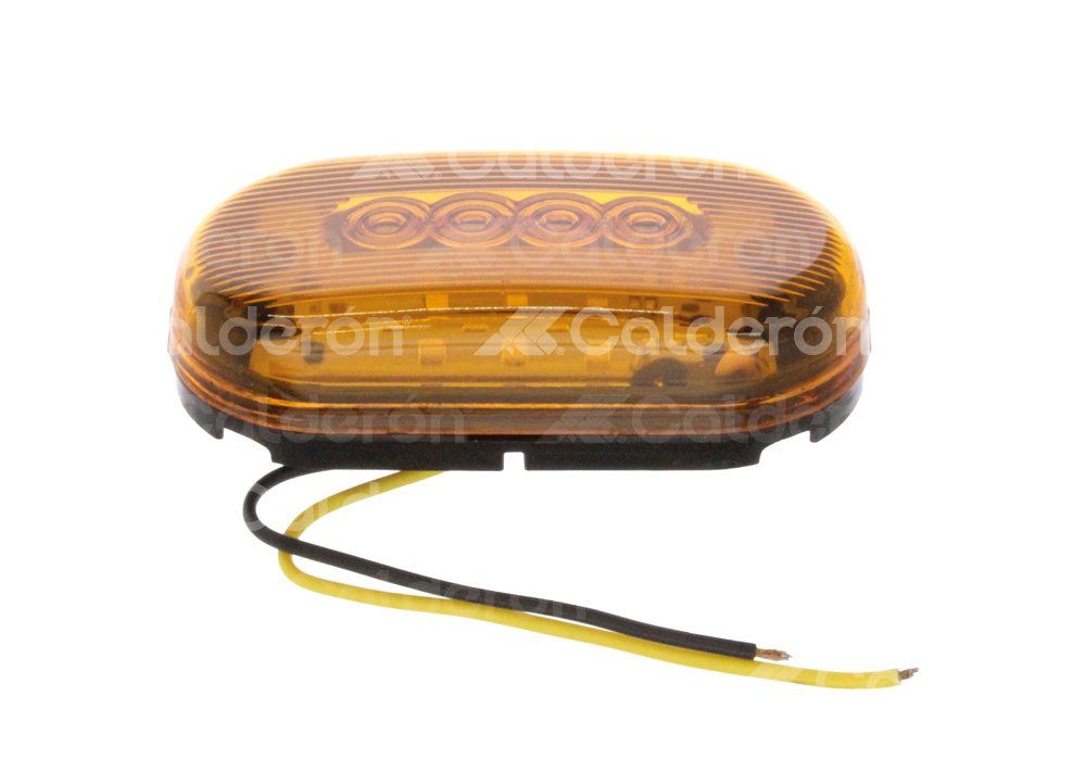PLAFON LATERAL OVAL 10 LED AMBAR FIJO 2 PIEZAS TK-TLS021A IMPORTACION