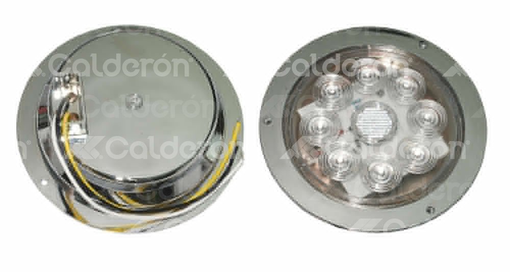 PLAFON SELLADO 4" BLANCO 9 LED FIJO CON ARILLO CROM. TK-TL225B IMPORTACION