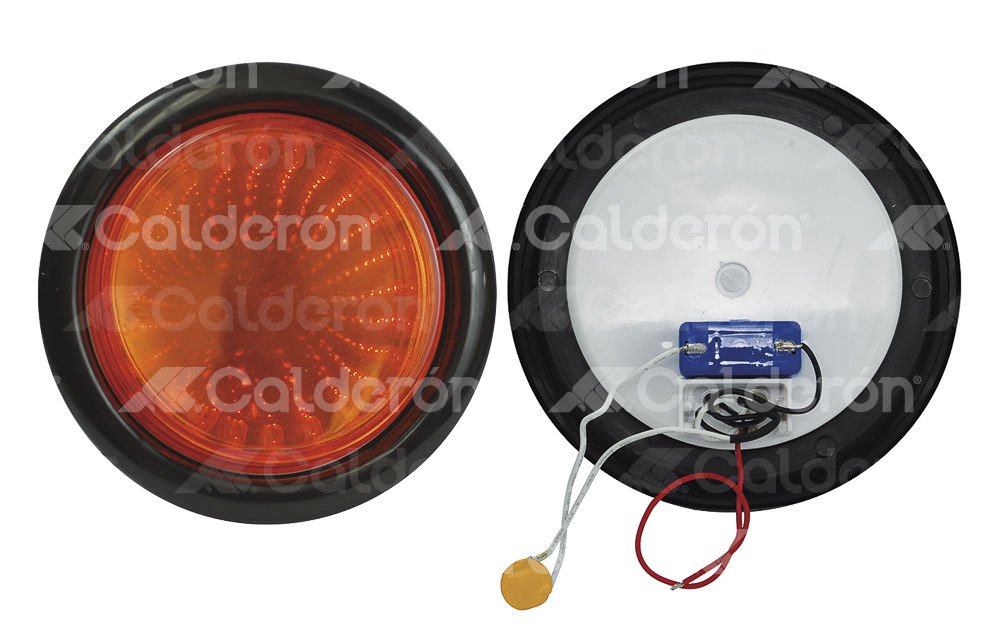 PLAFON SELLADO 4" AMBAR 24 LED FIJO 12V TK-TL341YW IMPORTACION