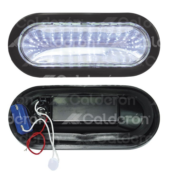 PLAFON SELLADO OVAL 30 LED CLARO 6.5" FIJO 12V TK-TL301WH IMPORTACION