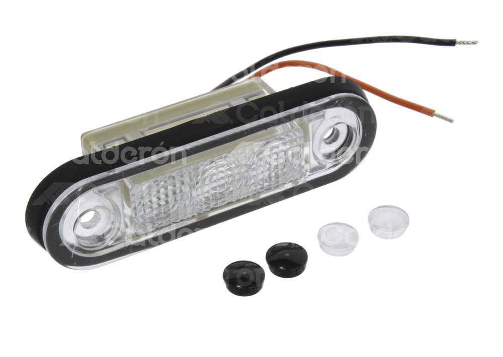 PLAFON LATERAL RECTANGULAR 3LED AMBAR 12V 959510007 HELLA