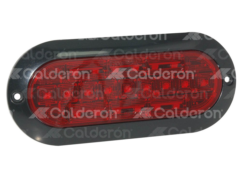 PLAFON OVALADO EXTRA PLANO ROJO 21 LED ALTA/BAJA PL-169BN-04 PETERSON