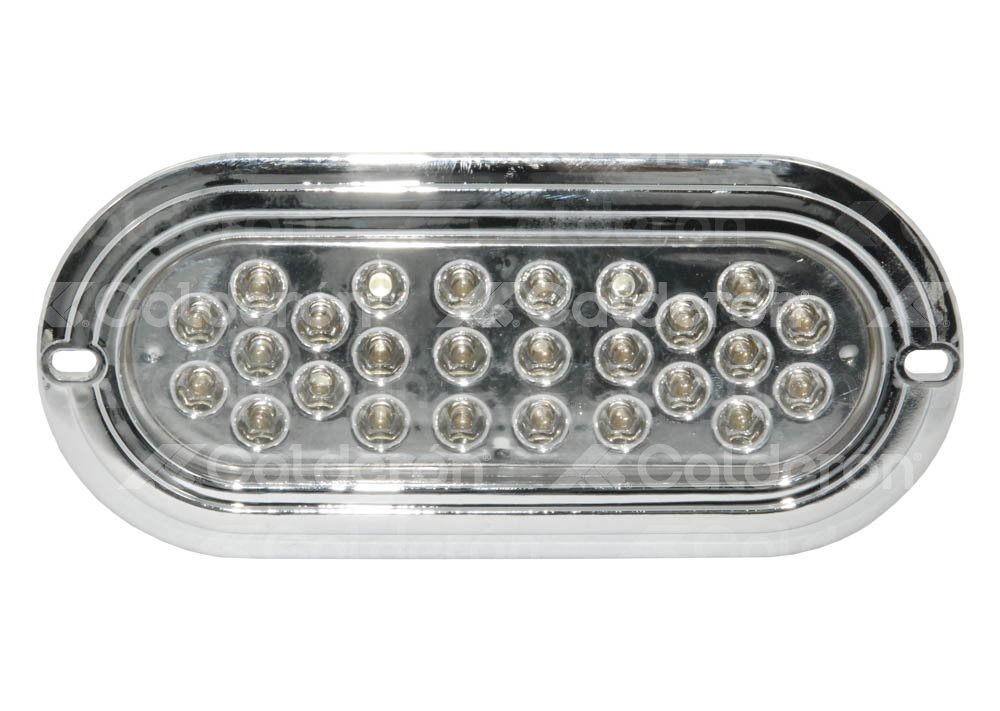 PLAFON SELLADO OVAL 26 LED BLANCO CROMADO EN-PL026C-B IMPORTACION