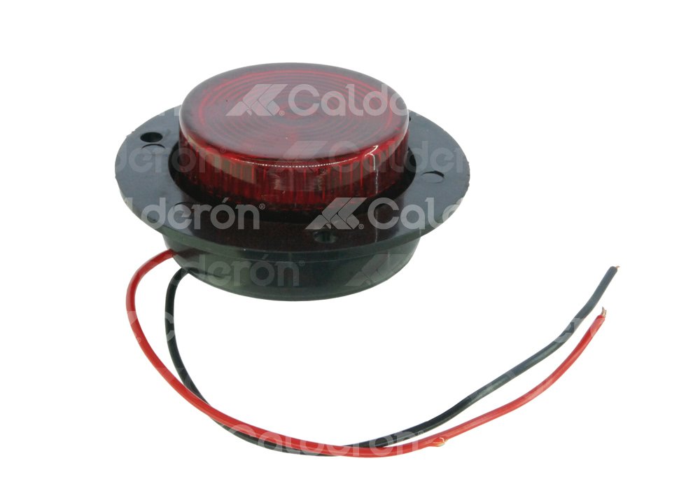 PLAFON SELLADO 2" ROJO 6LEDS CAUCHO EN-PL206RR IMPORTACION